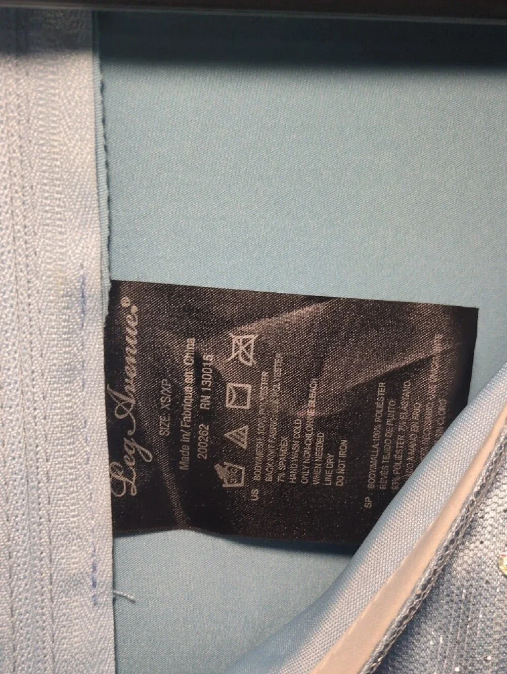 Leg Avenue Cinderella Light Blue Satin Costume Dress - Picture 3 of 10